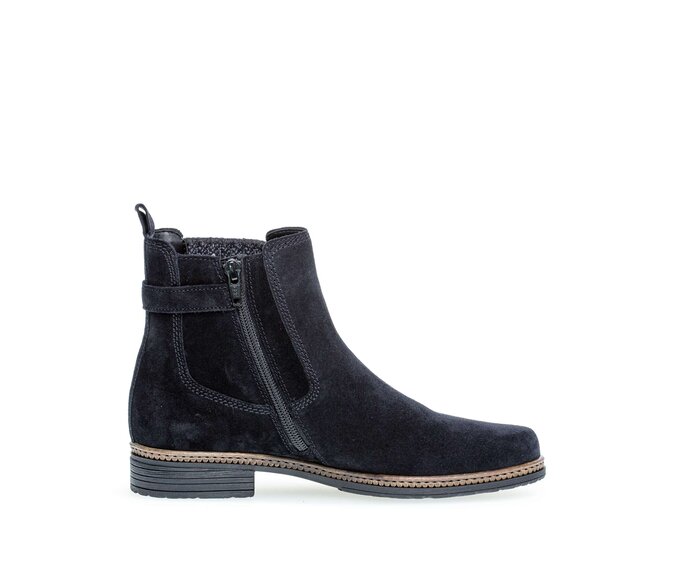 Gabor Damen  Chelsea Boot Blau - Rauleder