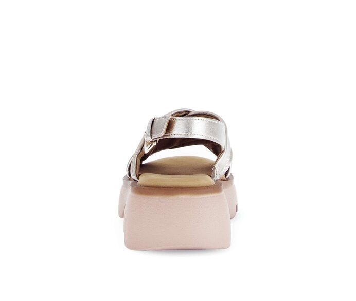 Gabor Damen  Riemchensandale Gold - Effektleder