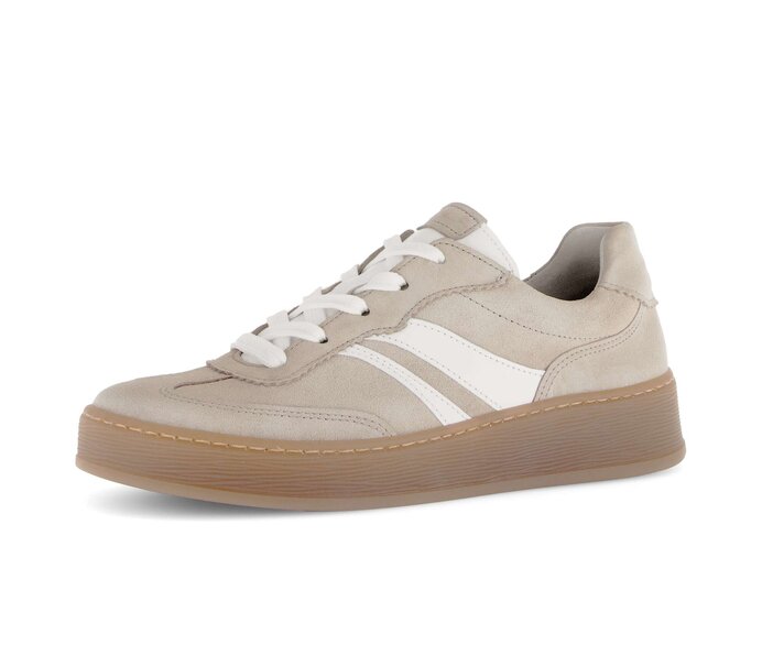 Gabor Damen  Sneaker Low Beige - Rauleder