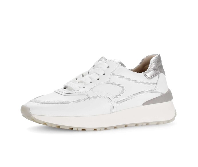 Gabor Damen  Sneaker Low Weiß - Glattleder