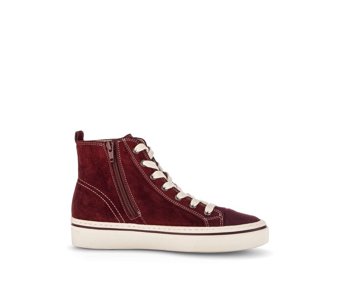 Gabor Damen  Sneaker High Rot - Rauleder