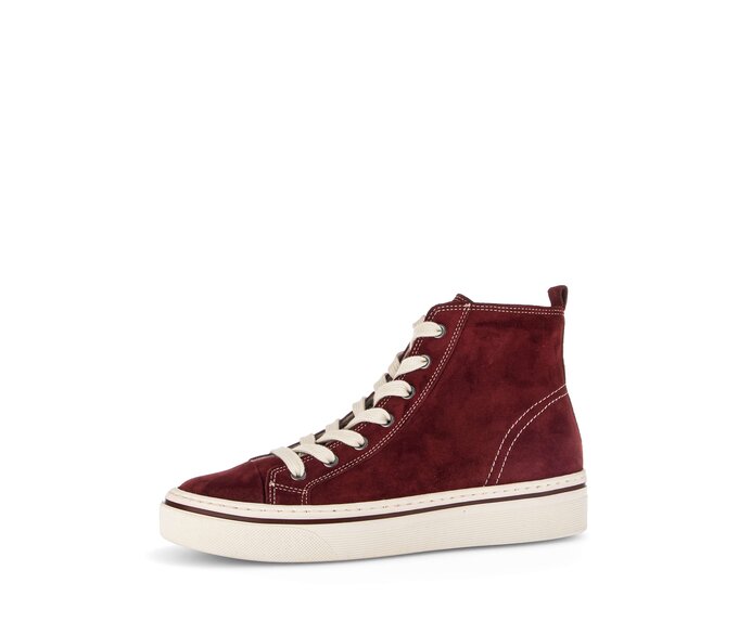 Gabor Damen  Sneaker High Rot - Rauleder
