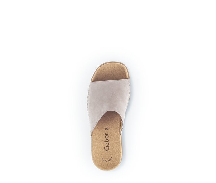 Gabor Damen  Pantolette Beige - Rauleder