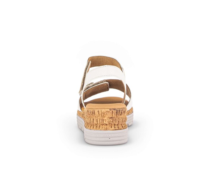 Gabor Damen  Riemchensandale Beige - Glattleder