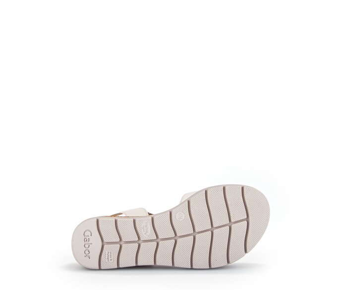 Gabor Damen  Riemchensandale Beige - Glattleder