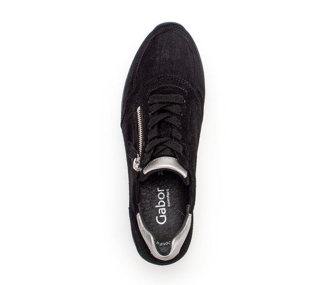 Gabor Damen  Sneaker Low Schwarz - Rauleder