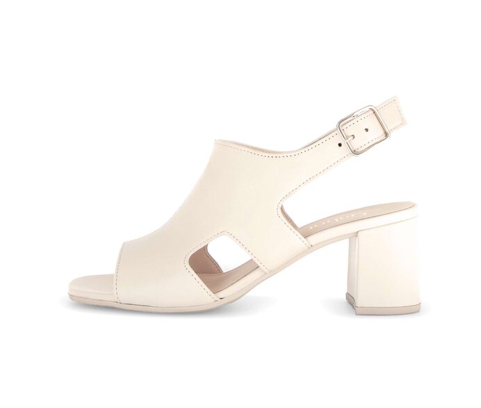 Gabor Damen Riemchensandale Beige - Glattleder