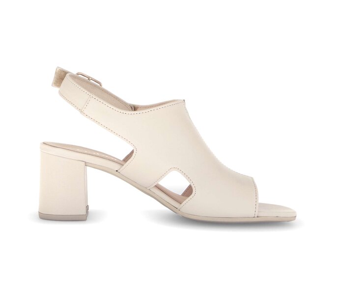 Gabor Damen  Riemchensandale Beige - Glattleder