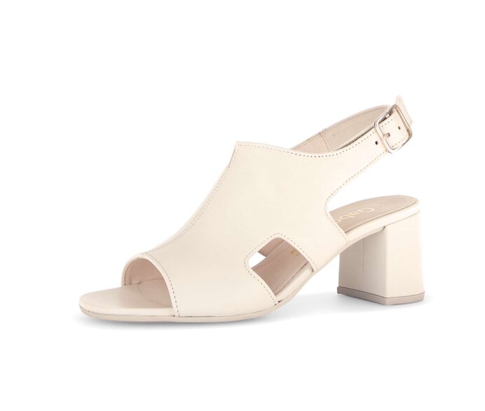Gabor Damen  Riemchensandale Beige - Glattleder