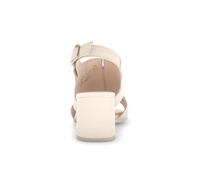 Gabor Damen  Riemchensandale Beige - Glattleder