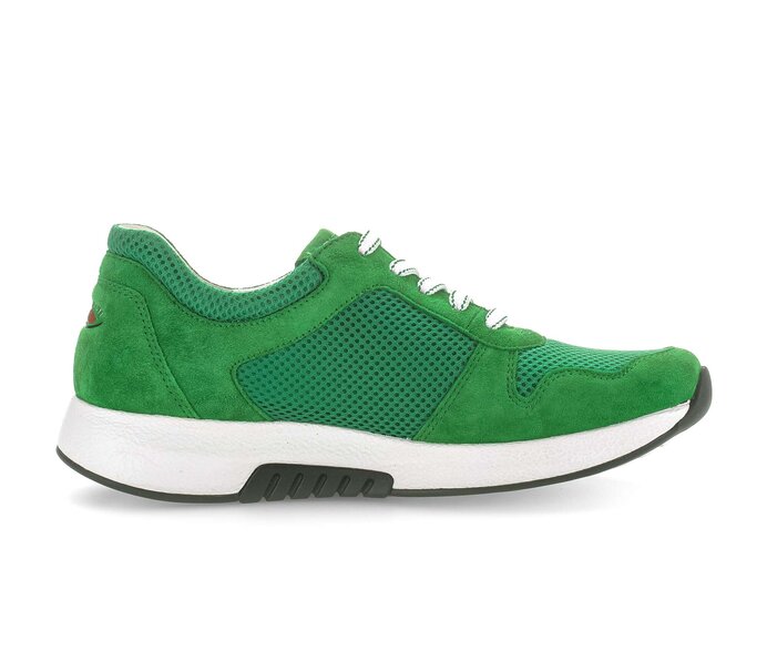 Gabor Damen  Sneaker Low Grün - Materialmix Leder