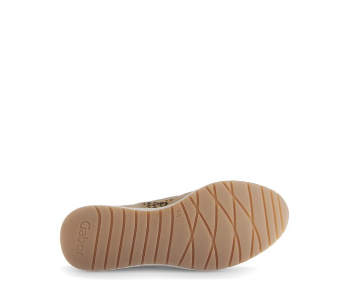 Gabor Damen  Sneaker Low Beige - Materialmix Leder