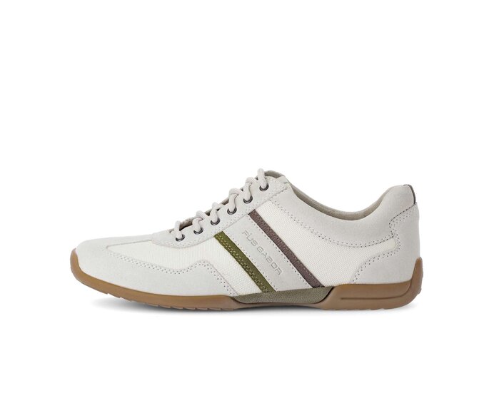 Pius Gabor Herren Sneaker Low Weiß - Materialmix Leder/Textil