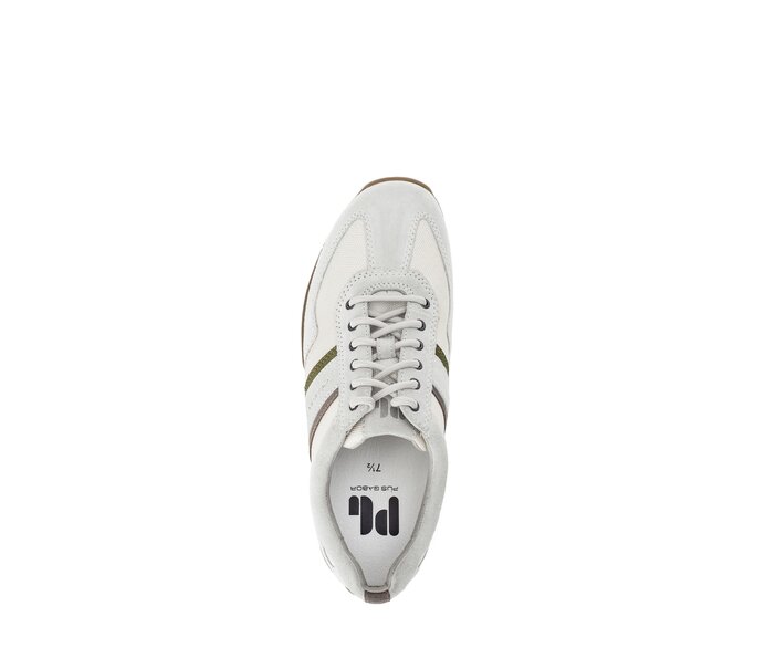 Pius Gabor Herren Sneaker Low Weiß - Materialmix Leder/Textil