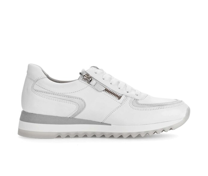 Gabor Damen  Sneaker Low Weiß - Glattleder