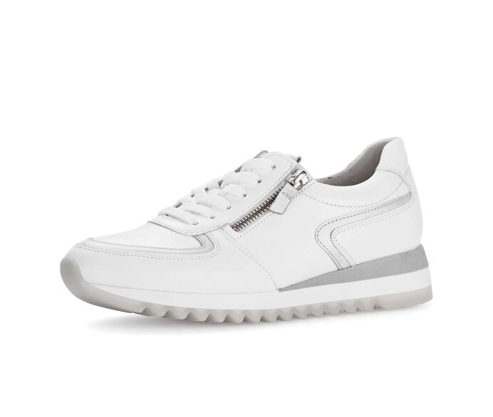 Gabor Damen  Sneaker Low Weiß - Glattleder