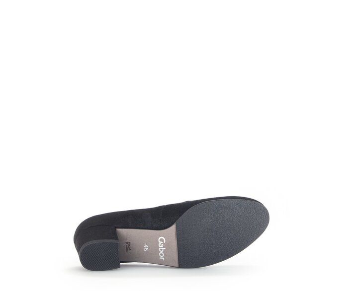 Gabor Damen  Eleganter Pumps Schwarz - Effektleder