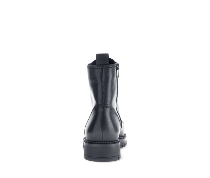Gabor Damen  Schnürstiefelette Schwarz - Glattleder
