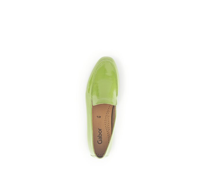 Gabor Damen  Slipper Grün - Lackleder