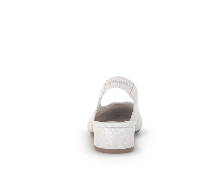 Gabor Damen  Slingpumps Silber - Effektleder