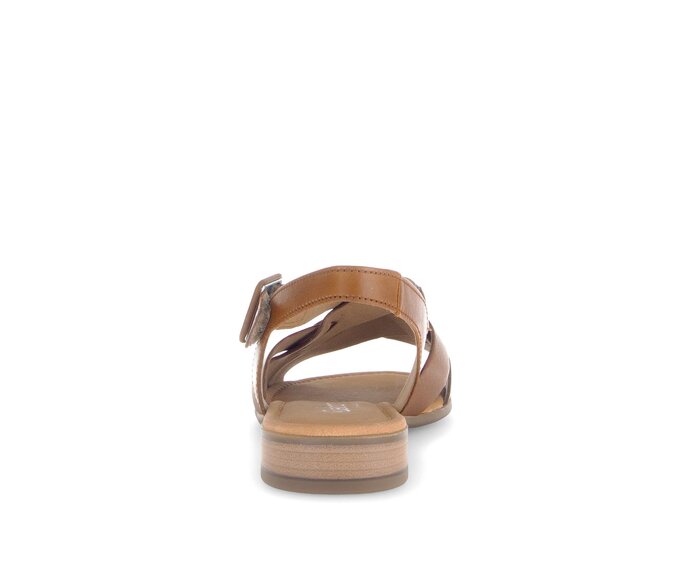 Gabor Damen  Riemchensandale Beige - Glattleder