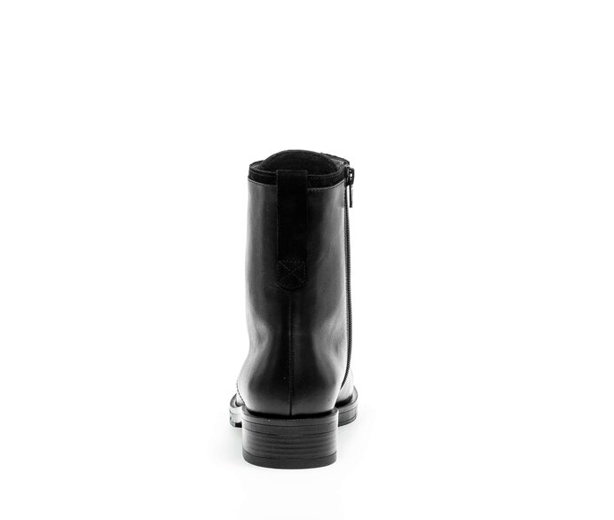 Gabor Damen  Schnürstiefelette Schwarz - Materialmix Leder