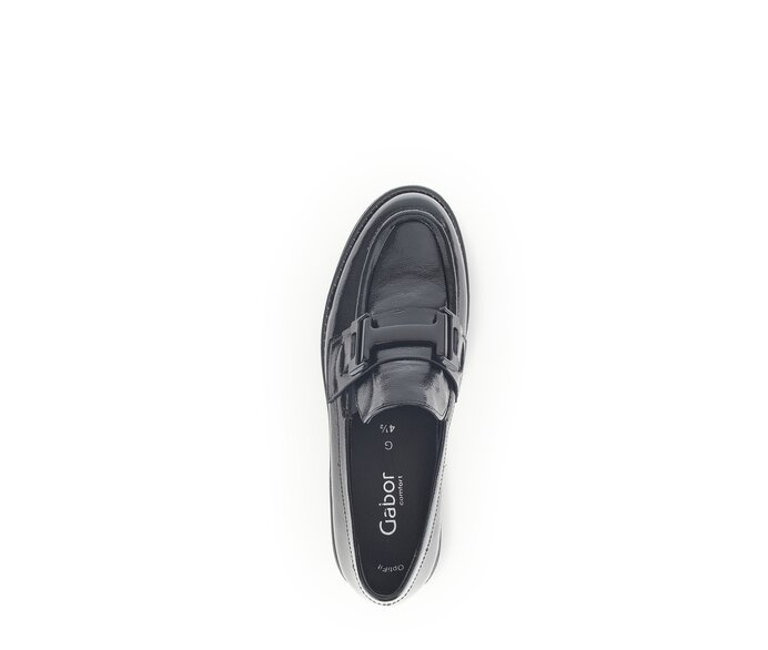 Gabor Damen  Loafer Schwarz - Lackleder