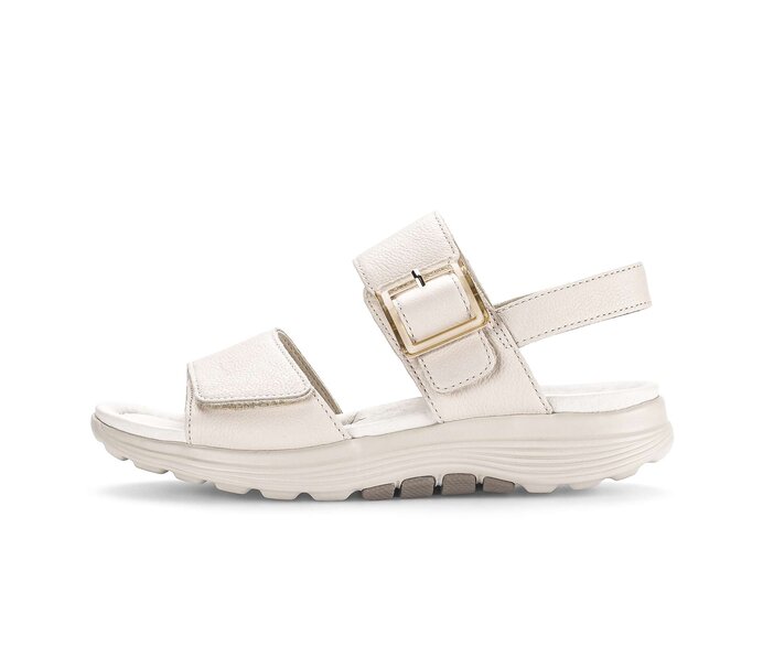 Gabor Damen Trekkingsandale Creme - Glattleder