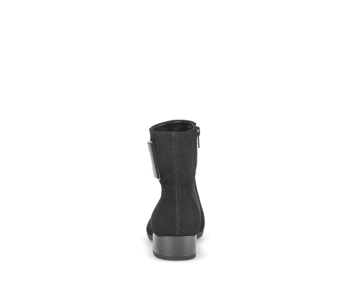Gabor Damen  Elegante Stiefelette Schwarz - Rauleder