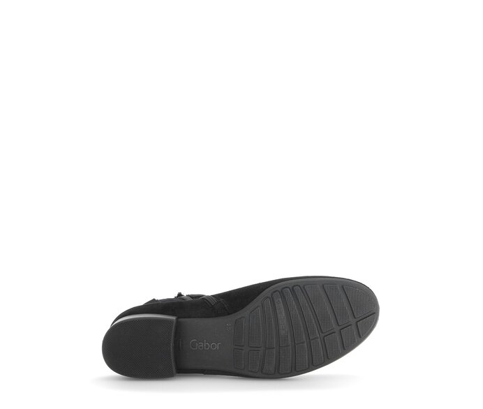 Gabor Damen  Elegante Stiefelette Schwarz - Rauleder