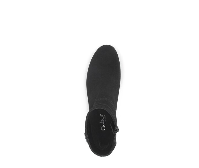 Gabor Damen  Elegante Stiefelette Schwarz - Rauleder