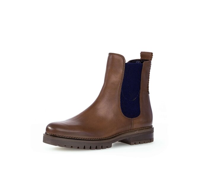 Gabor Damen  Chelsea Boot Braun - Glattleder