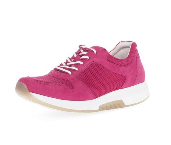Gabor Damen  Sneaker Low Pink - Materialmix Leder