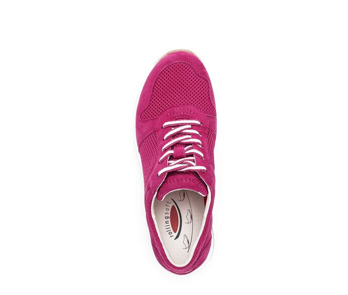 Gabor Damen  Sneaker Low Pink - Materialmix Leder