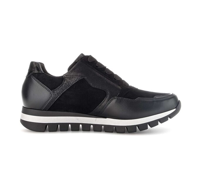 Gabor Damen  Sneaker Low Schwarz - Rauleder