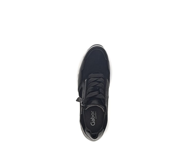 Gabor Damen  Sneaker Low Schwarz - Rauleder