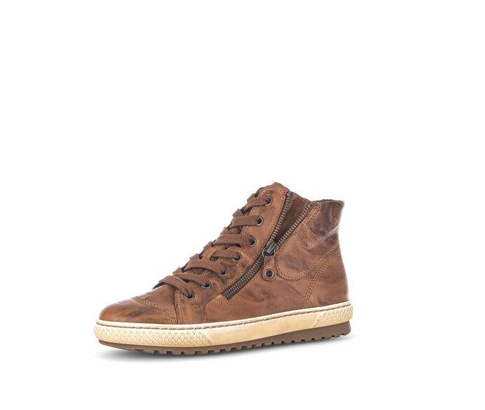 Gabor Damen  Sneaker High Braun - Glattleder