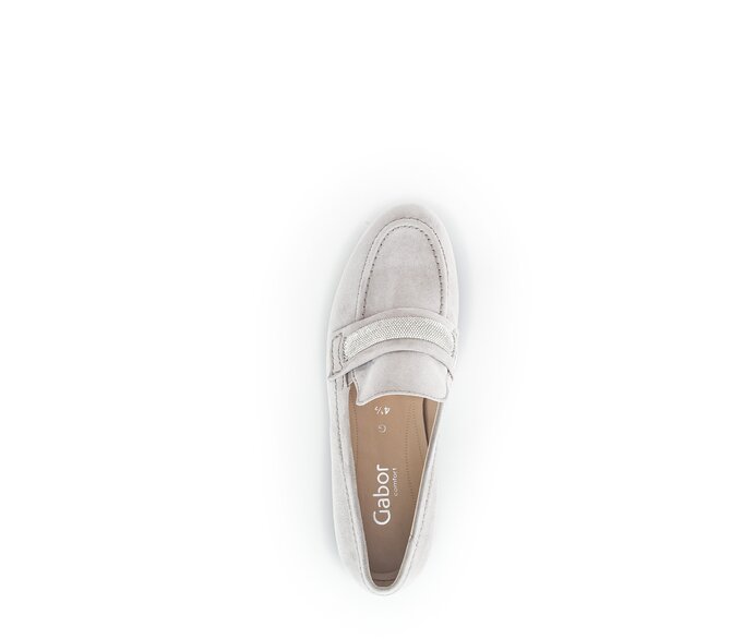 Gabor Damen  Slipper Creme - Rauleder
