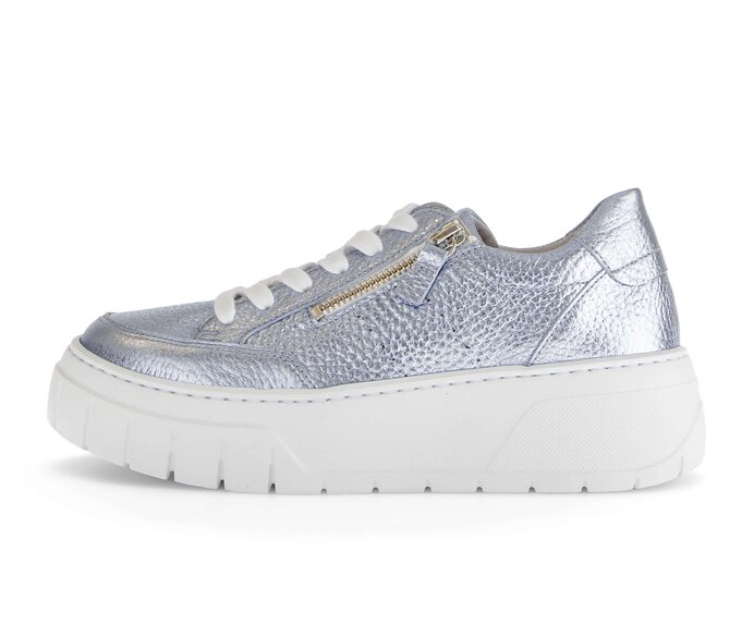 Gabor Damen Sneaker Low Blau - Glattleder