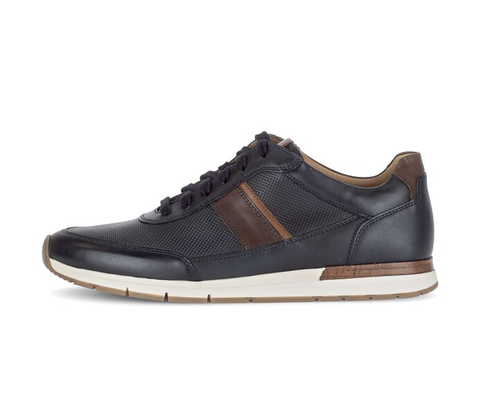 Pius Gabor Herren Sneaker Low Blau - Glattleder