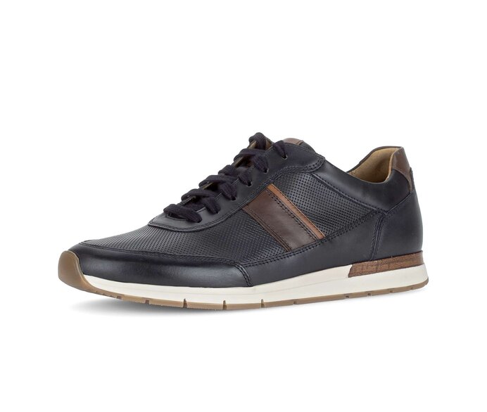 Pius Gabor Herren Sneaker Low Blau - Glattleder