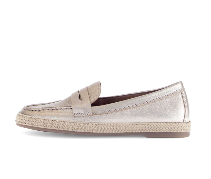 Gabor Damen Slipper Gold - Effektleder