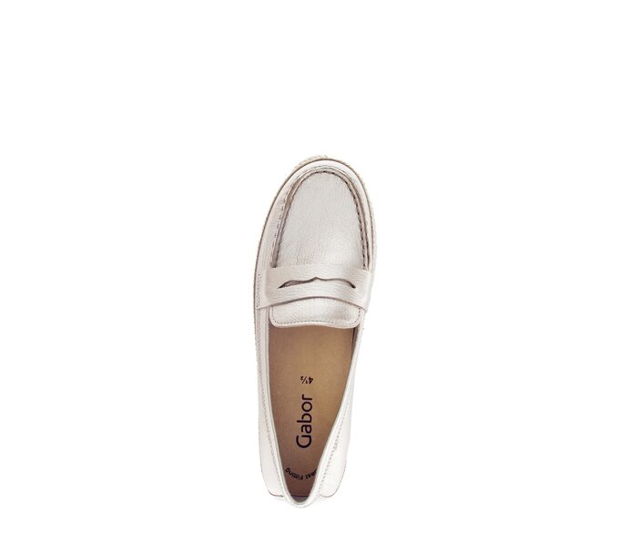 Gabor Damen  Slipper Gold - Effektleder
