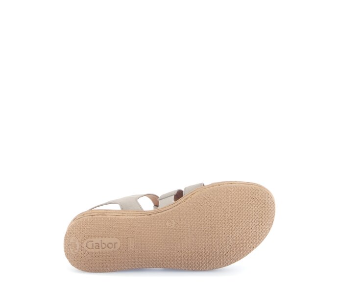Gabor Damen  Plateau Sandale Braun - Materialmix Leder/Lederimitat