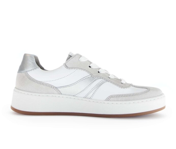 Gabor Damen  Sneaker Low Weiß - Materialmix Leder