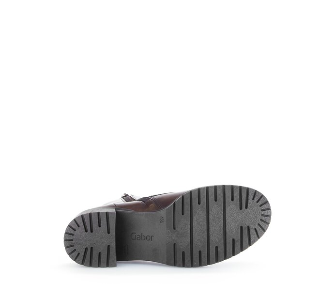Gabor Damen  Schnürstiefelette Braun - Glattleder