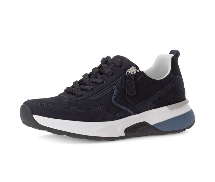 Gabor Damen  Sneaker Low Blau - Rauleder