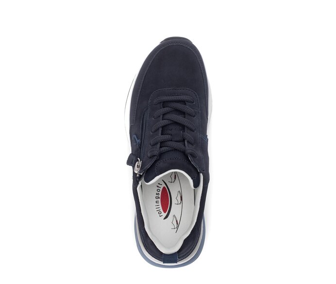 Gabor Damen  Sneaker Low Blau - Rauleder