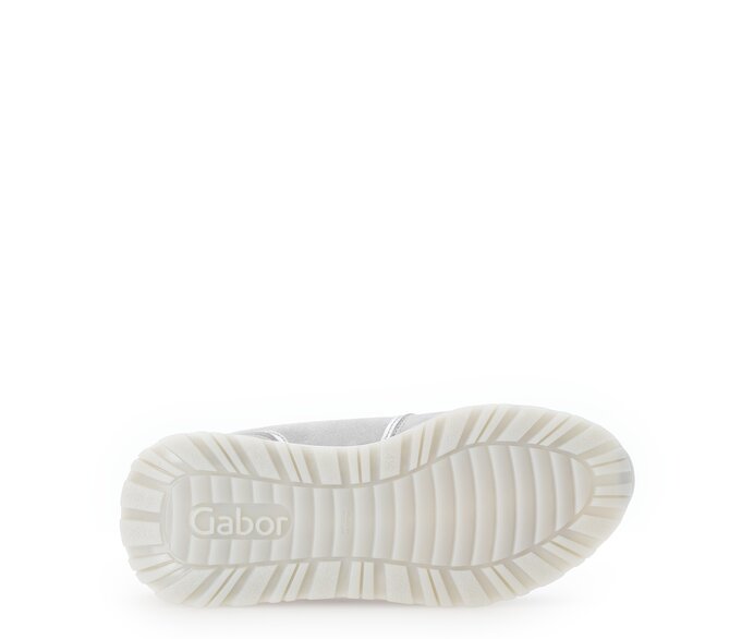 Gabor Damen  Sneaker Low Grau - Materialmix Leder
