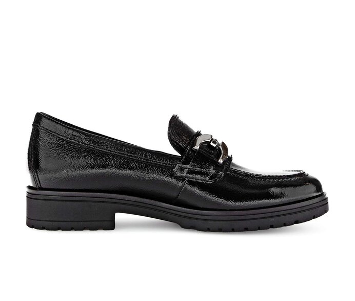 Gabor Damen  Loafer Schwarz - Lackleder